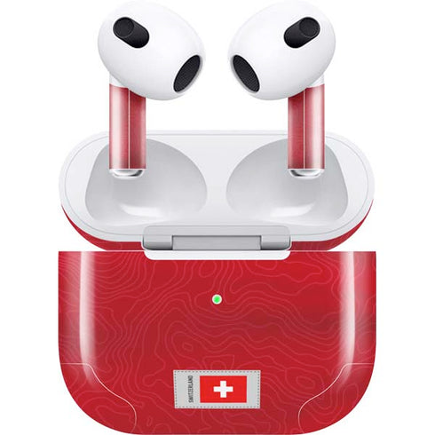 Switzerland Soccer Flag Apple AirPods (3rd Gen 2021) Skin